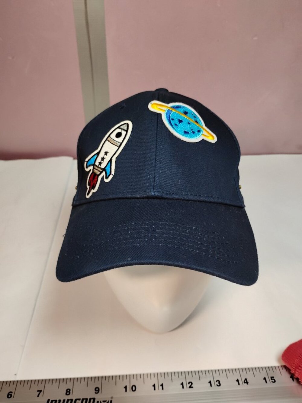 Navy Space Rocket Planet Dad Hat Cap Adjustable Strapback Embroidered Galaxy